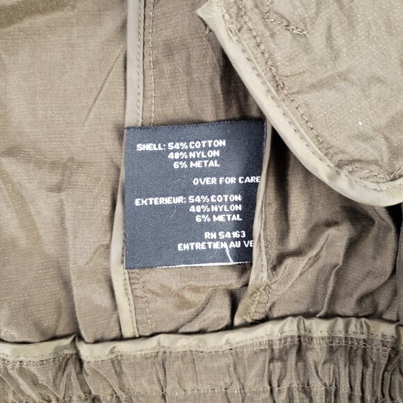 COLE HAAN Sz PXS Olive Green Jacket Adjustable Women Petite Pockets Utility Coat - Picture 5 of 15